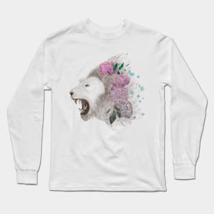 Floral Lion Long Sleeve T-Shirt